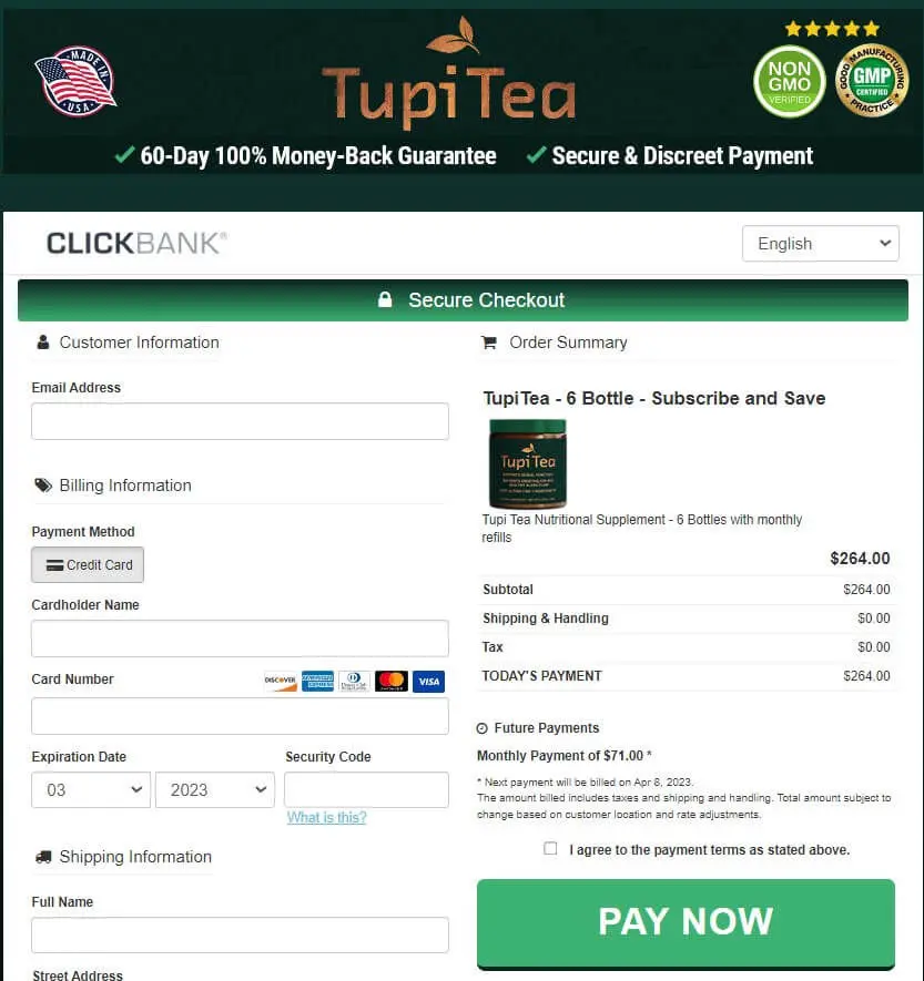 Tupi Tea-Secure-Checkout